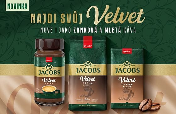 Soutěž o balíčky kávy Jacobs Velvet Crema