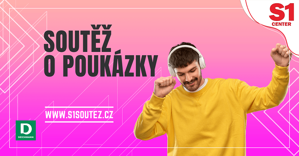 Soutěž o 13 poukázek na nákup do S1 Center Plzeň!