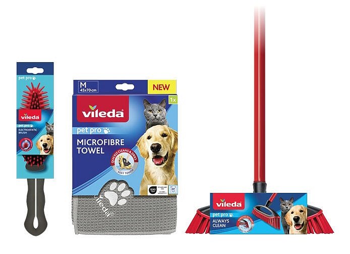 Soutěž o 3 balíčky produktů Vileda Pet Pro